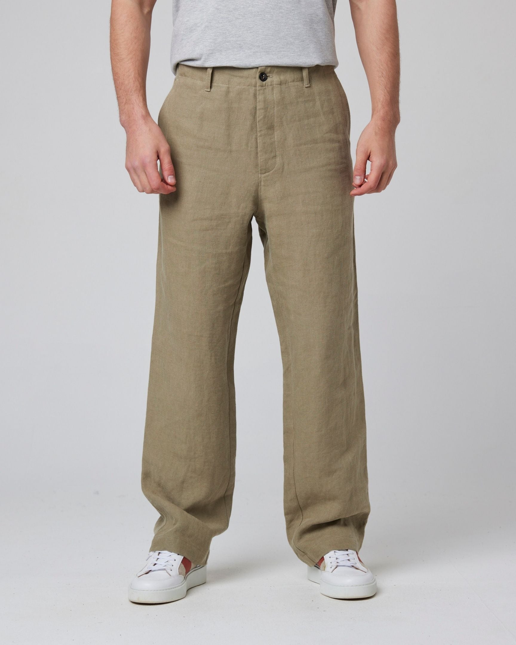 Peregrine Windsor Linen Trousers Leinenhose Navy