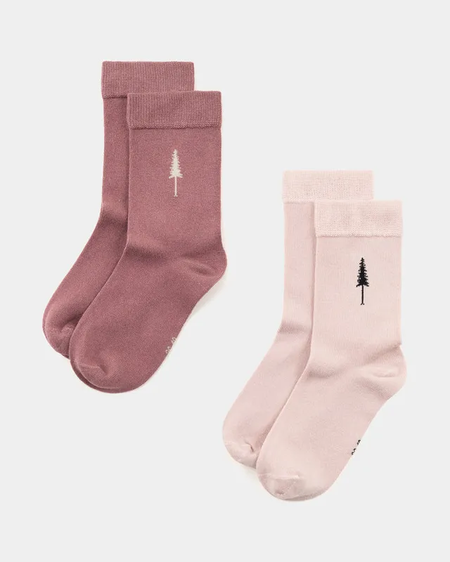NIKIN TreeSocks Standard Socken 2er Clay-Rose Gold Tencel
