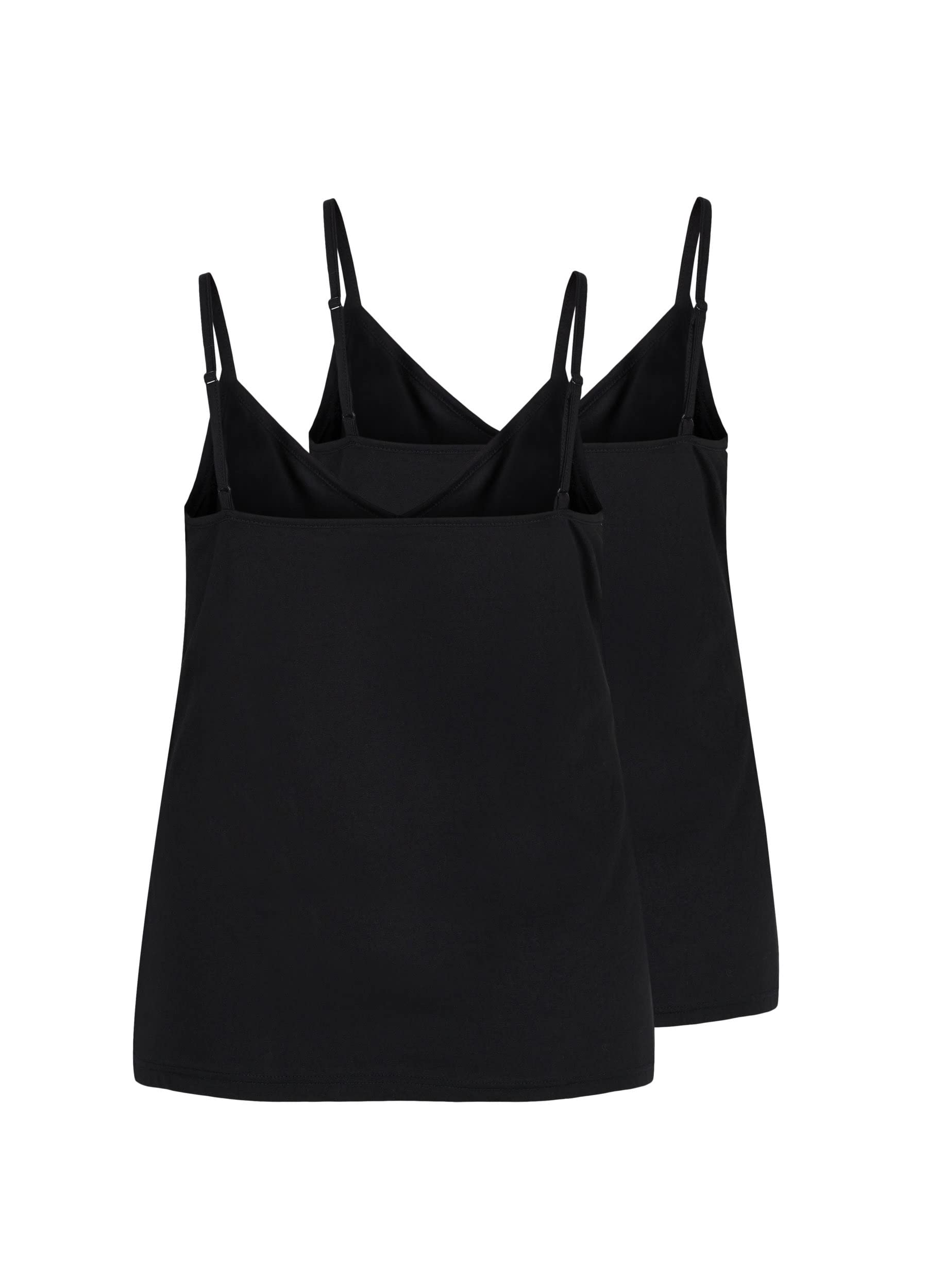 Zizzi 2er-Pack Top Baumwolle V-Ausschnitt Damen