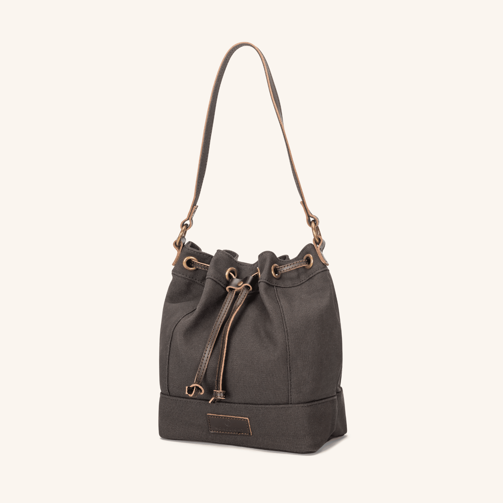 NORDLICHT Janna XS Beuteltasche Grau Leder