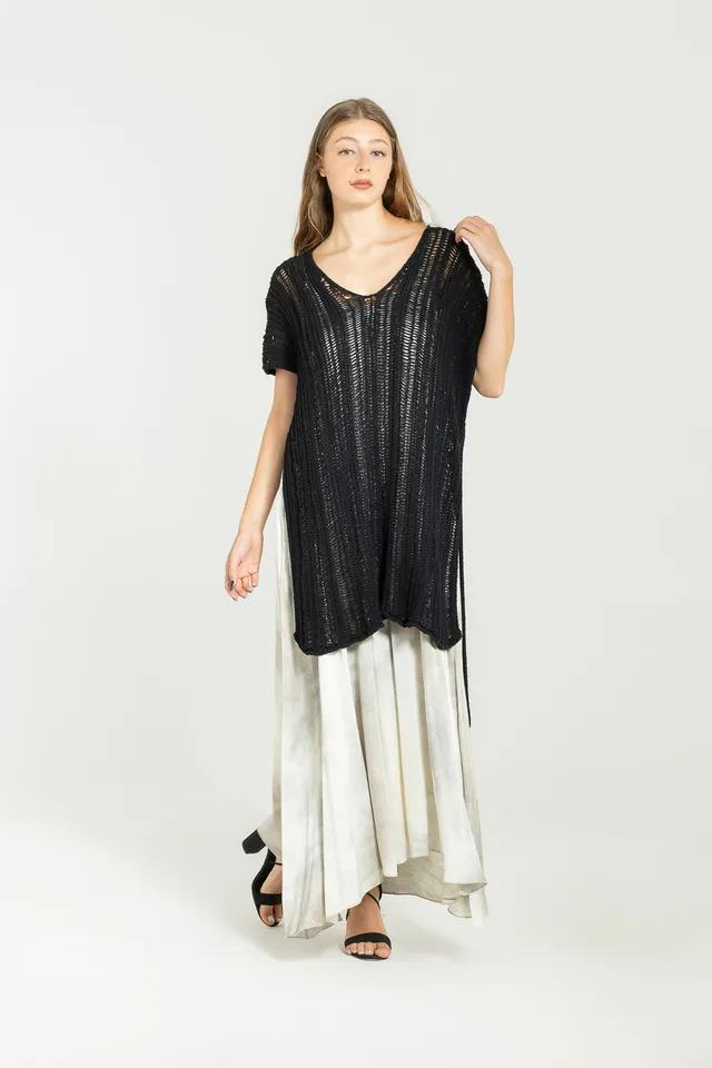 Sanctamuerte Maglieria Maglia Strickpullover Baumwolle V