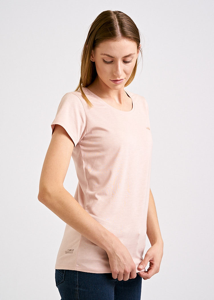 Wijld Lena Damen T-Shirt Regular Smoked Rose Basic