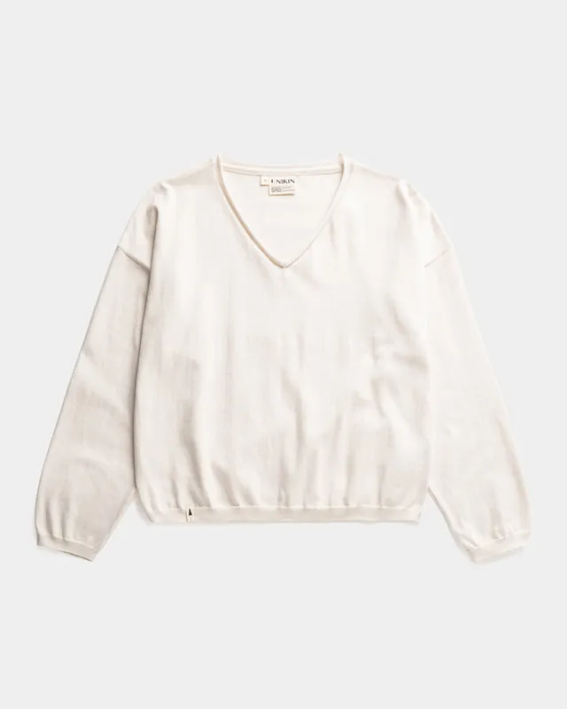 NIKIN TreePullover Knitted Light Pullover Faded Pearl Bio-Baumwolle