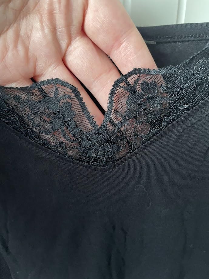 Zizzi Negligé Viskose Spitze Träger Fig Gr 42-44