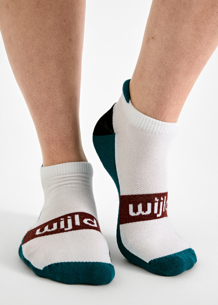 Wijld Mika Sneaker Socken Fired Brick/Blue Coral atmungsaktiv