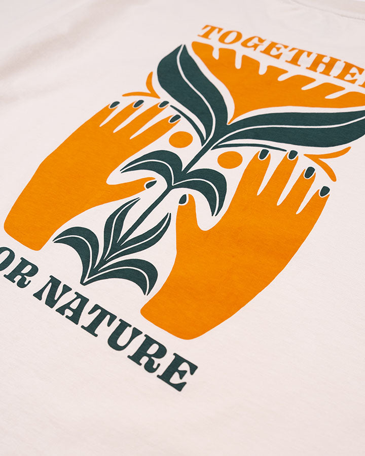 NIKIN TreeShirt TreePlanter T-Shirt Chalk Bio-Baumwolle