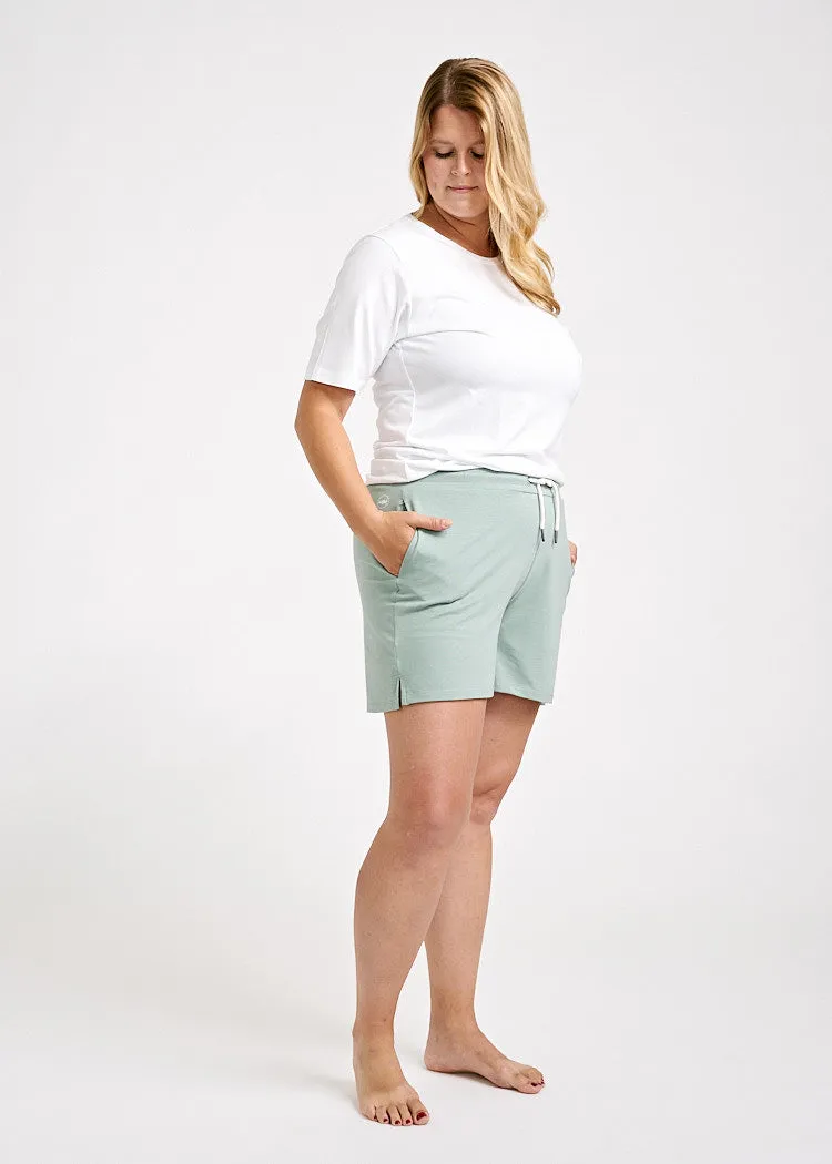 Wijld Jersey Shorts Damen Green Bay Lyocell Locker