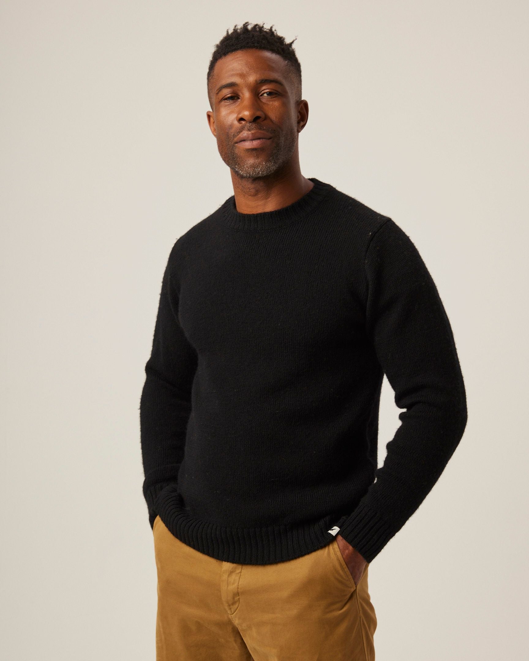 Peregrine Makers Crew Jumper Herrenpullover Orange M Merino