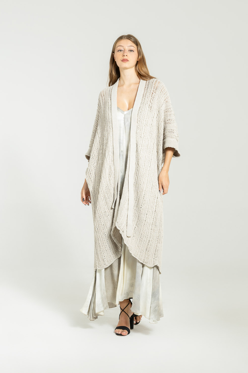 Sanctamuerte Maglieria Cardigan Lungo Strickjacke Baumwolle