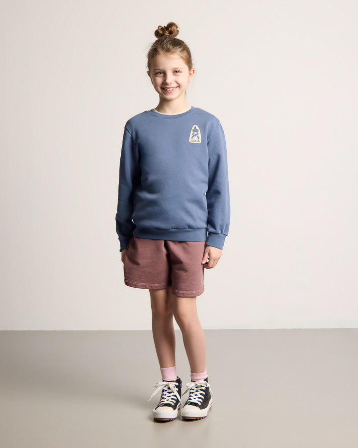 NIKIN TreeSweater Anniversary Kids Pullover Slate Blue Bio-Baumwolle