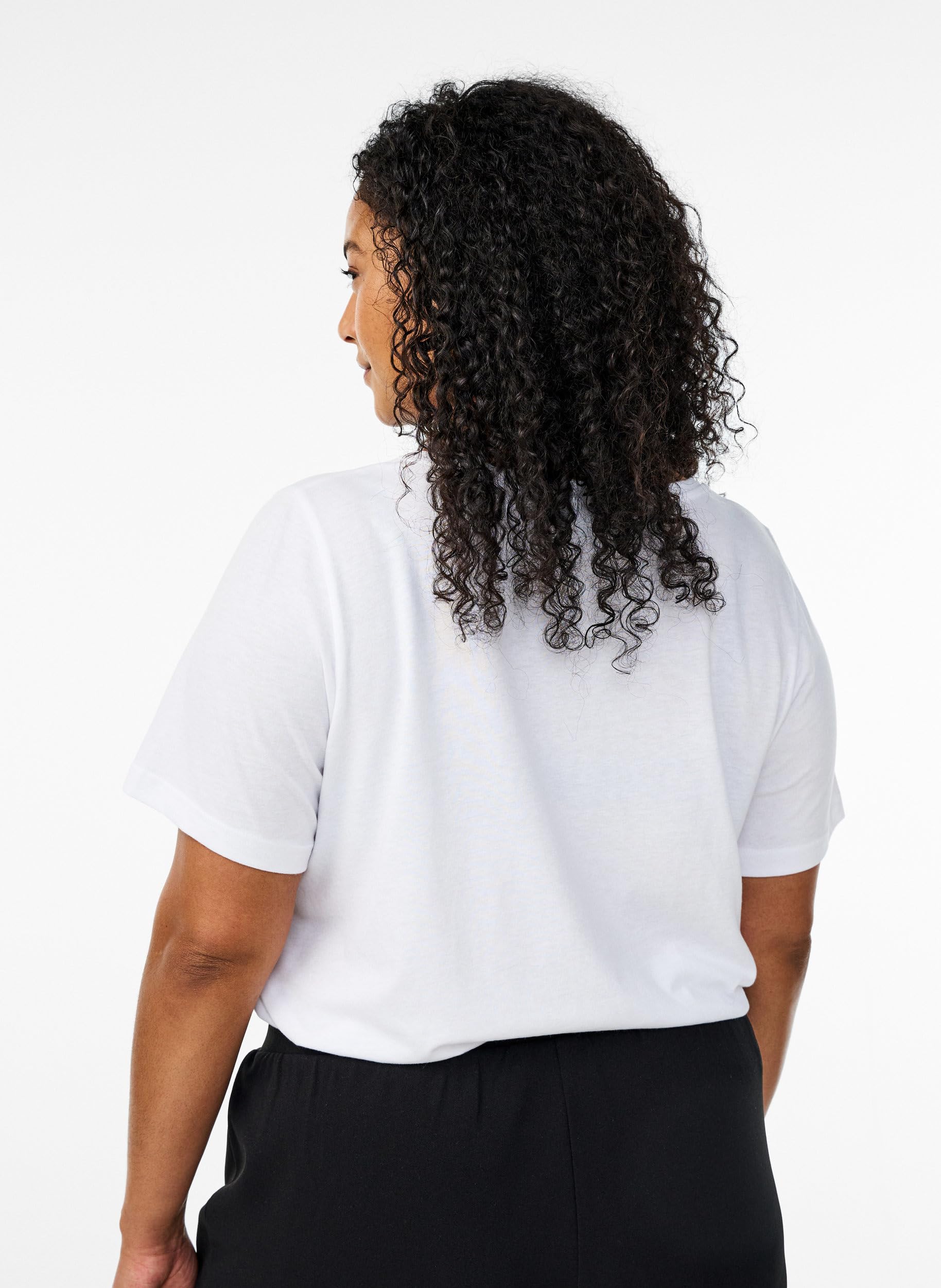 Zizzi Flash T-Shirt 2er-Pack Rundhals Normal