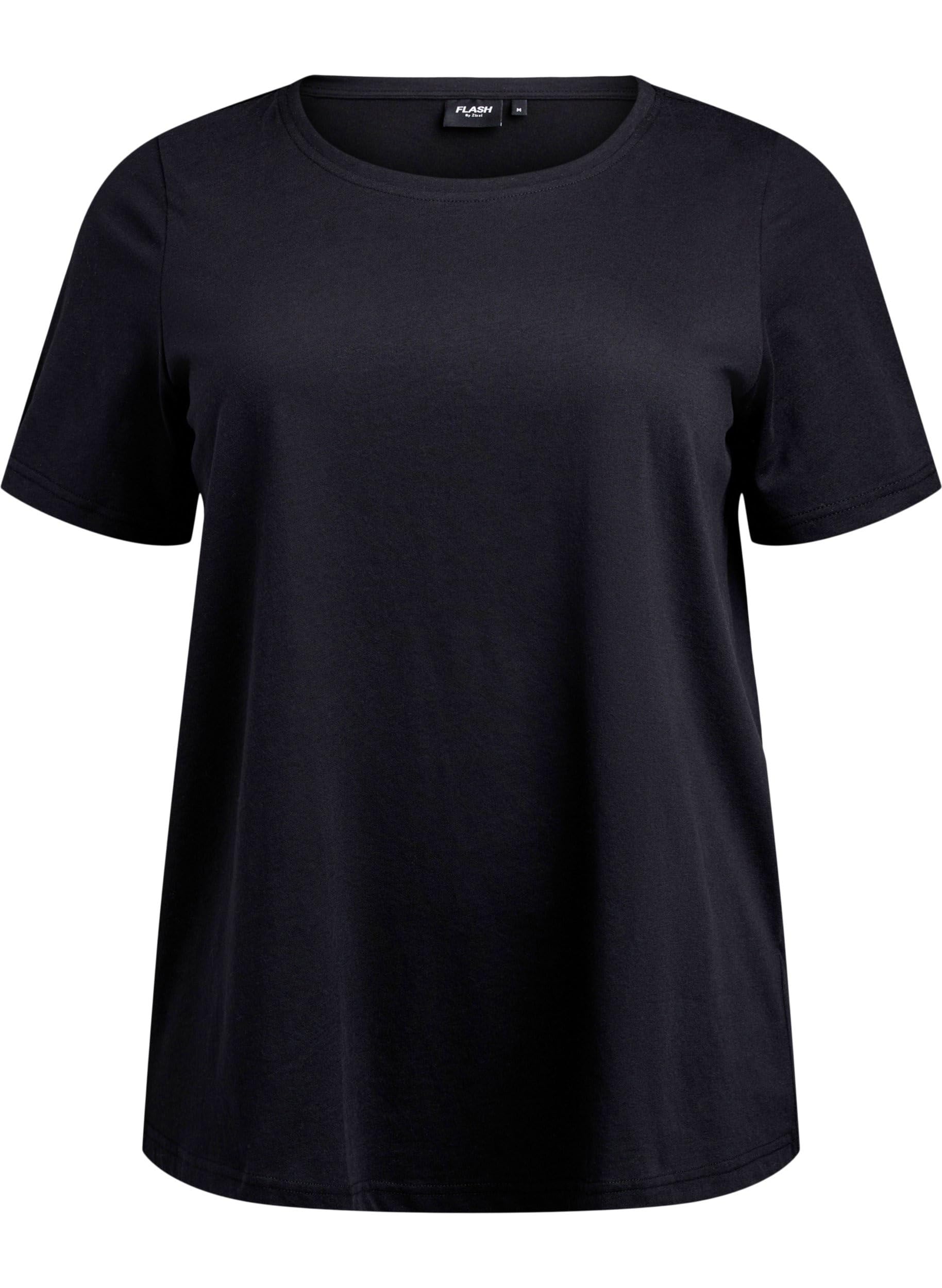 Zizzi Flash T-Shirt 2er-Pack Rundhals Normal
