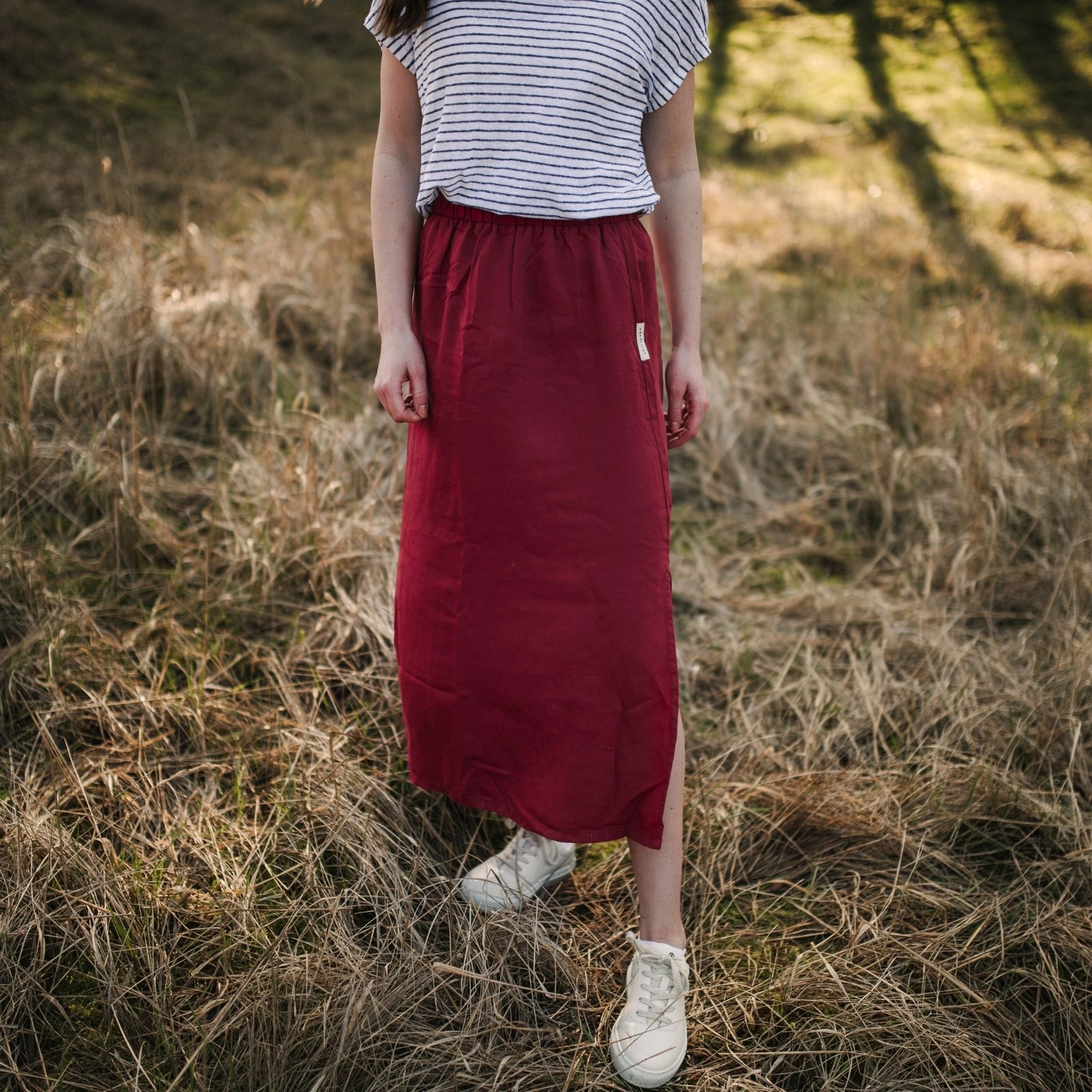 NORDLICHT Marit Rock lang M Tencel A-Linie
