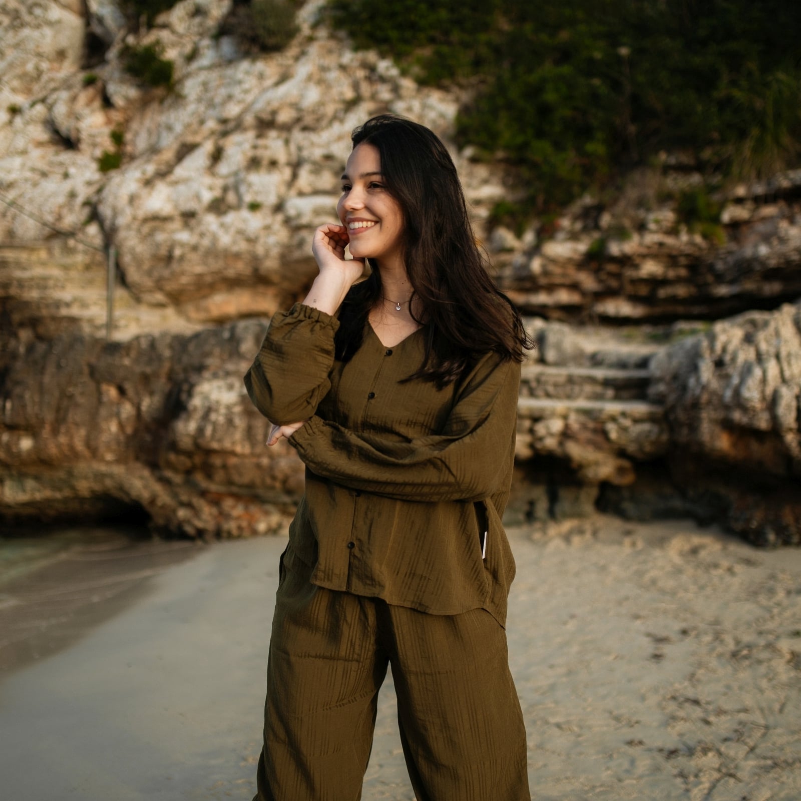 NORDLICHT Blusen Hanna Bluse Tencel Streifen