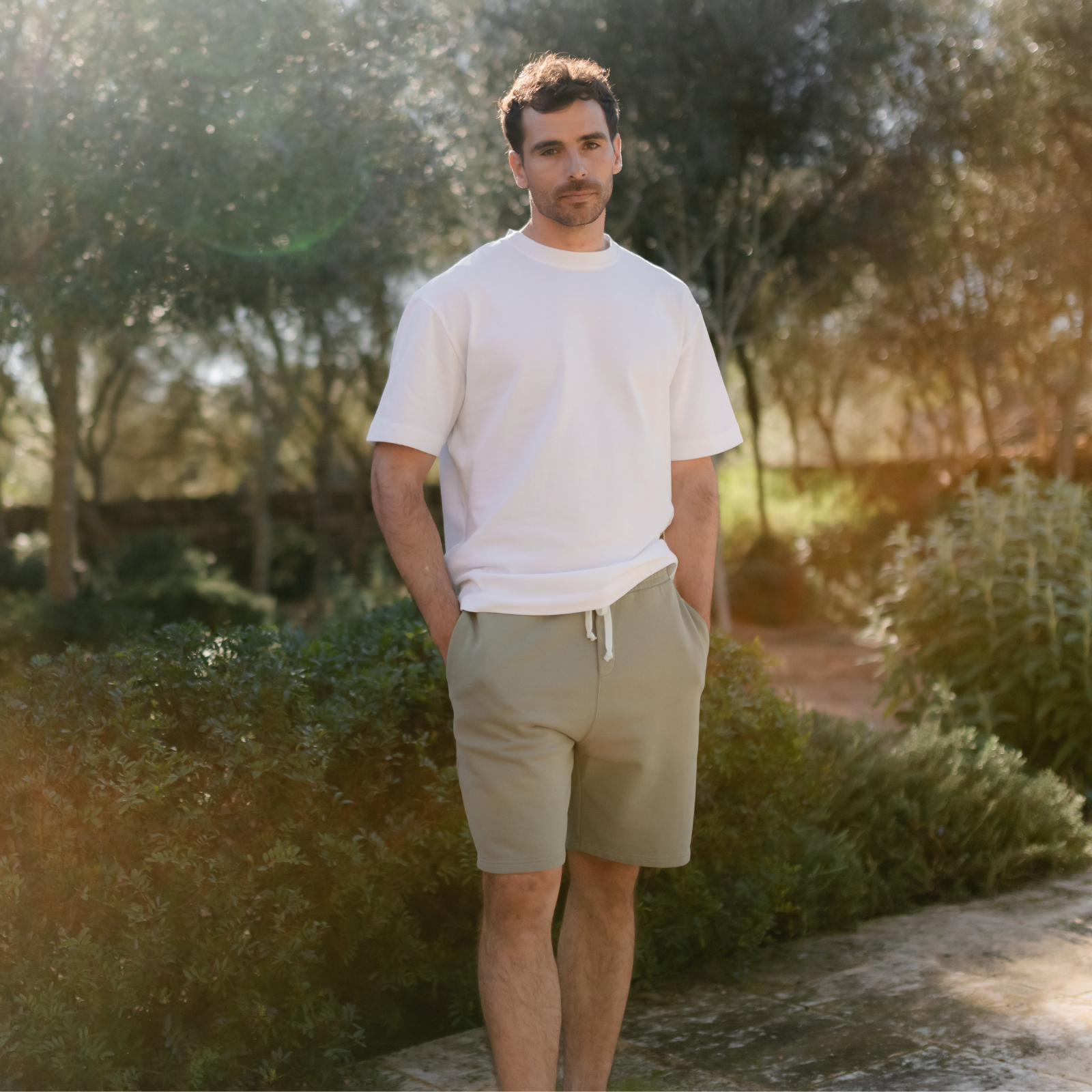 NORDLICHT Jarl Sweat Shorts Herren Grün locker