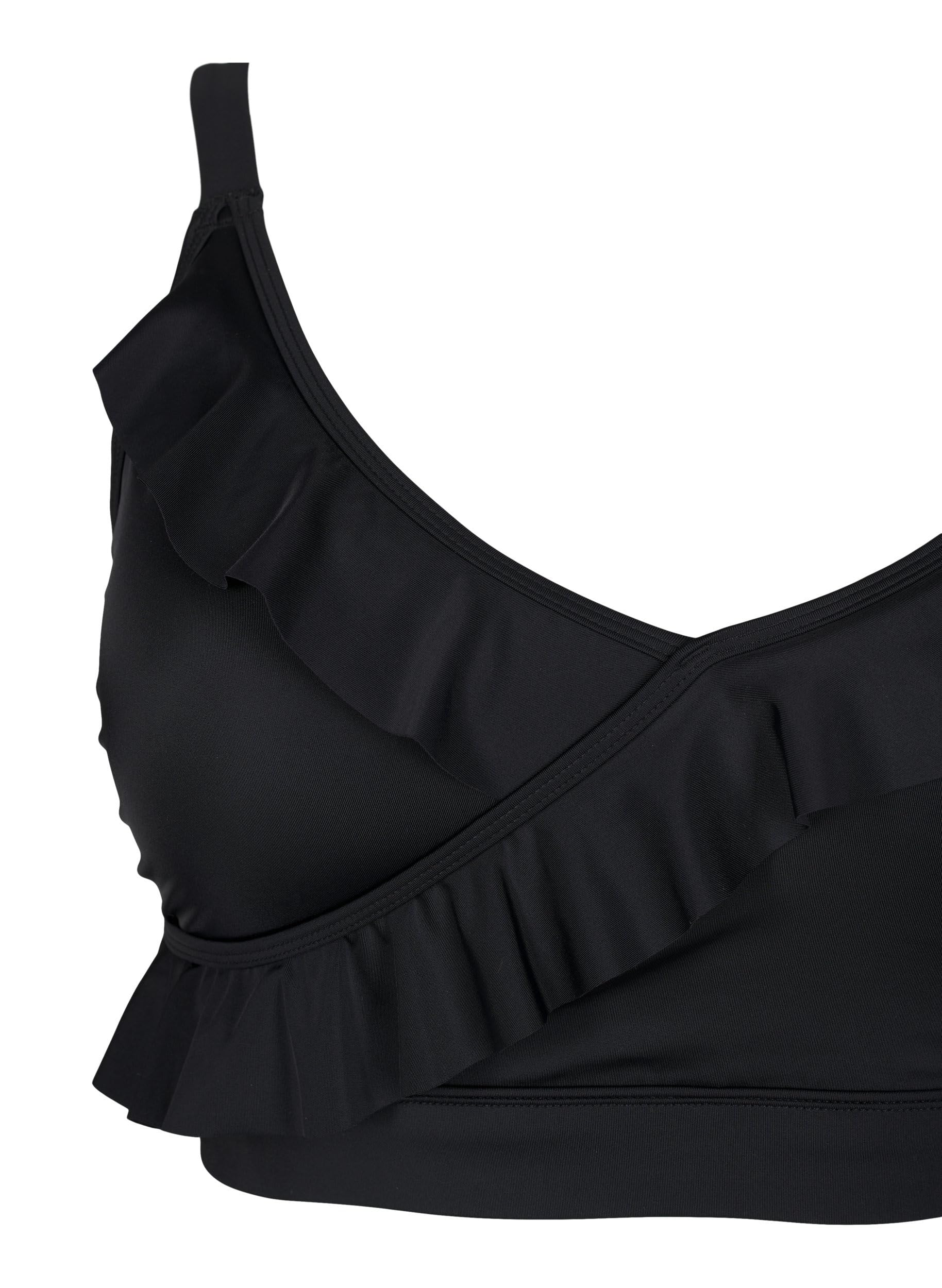 Zizzi Swim Bikini-Oberteil Damen Rüschen chlorbeständig
