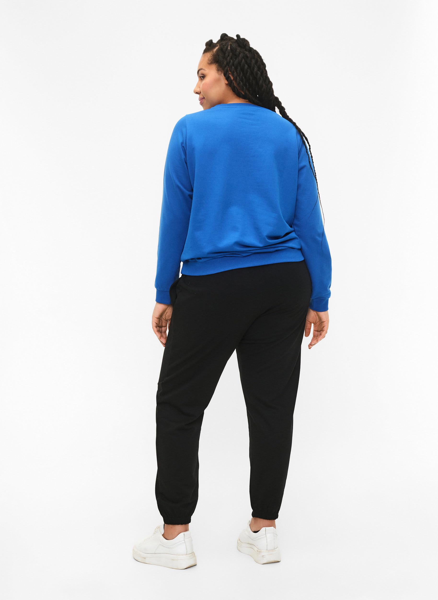 Zizzi Sweats Jogginghose Sweathose Große Größen Baumwolle Taschen