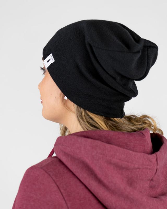 NIKIN Treeanie Mütze Schwarz Baumwolle Unisex Einheitsgröße