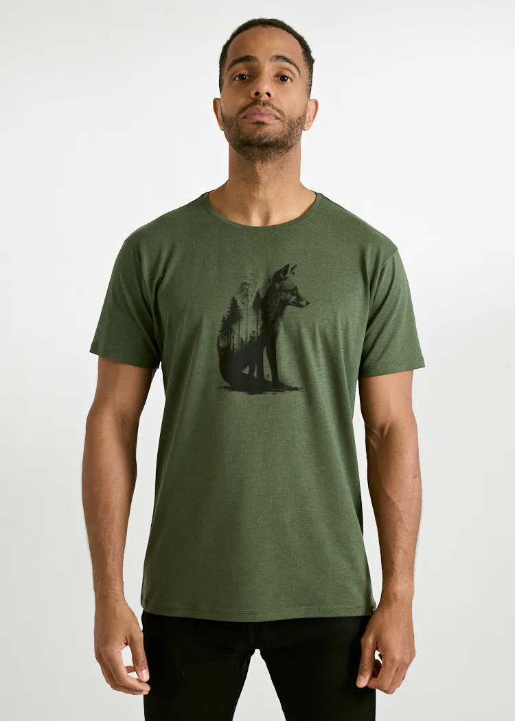 Wijld WoodShirt Alex Forest Fox Herren T-Shirt Bio