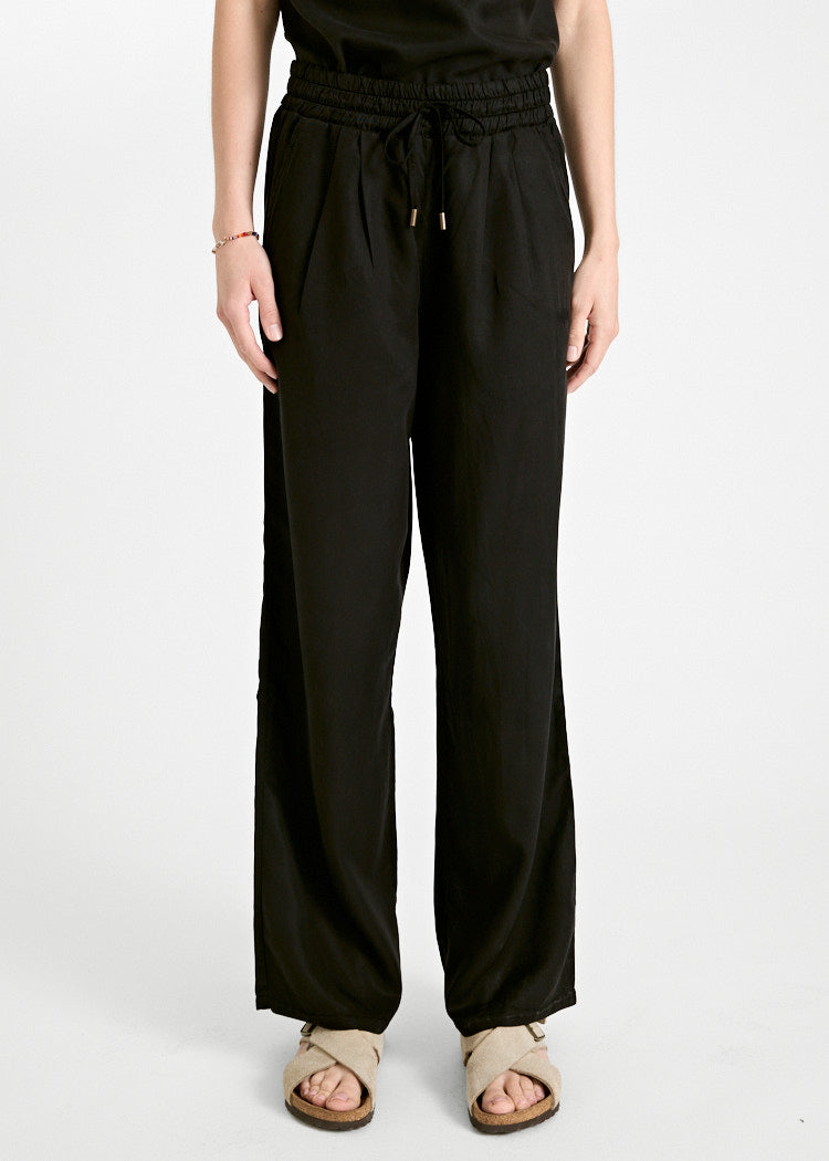 Wijld Amber Twill Hose Damen Black Lyocell 155g