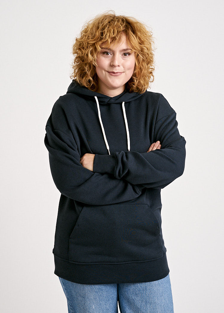 Wijld Hoodie Damen Carbon Grau Bio-Baumwolle