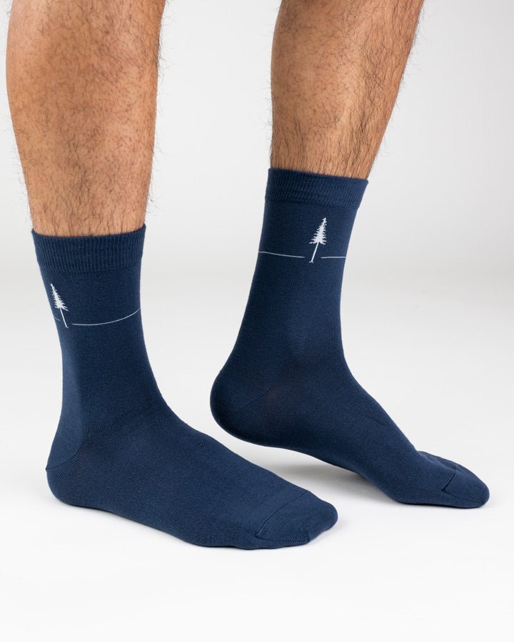 NIKIN TreeSocks Standard Socken Navy Bambus-Viskose