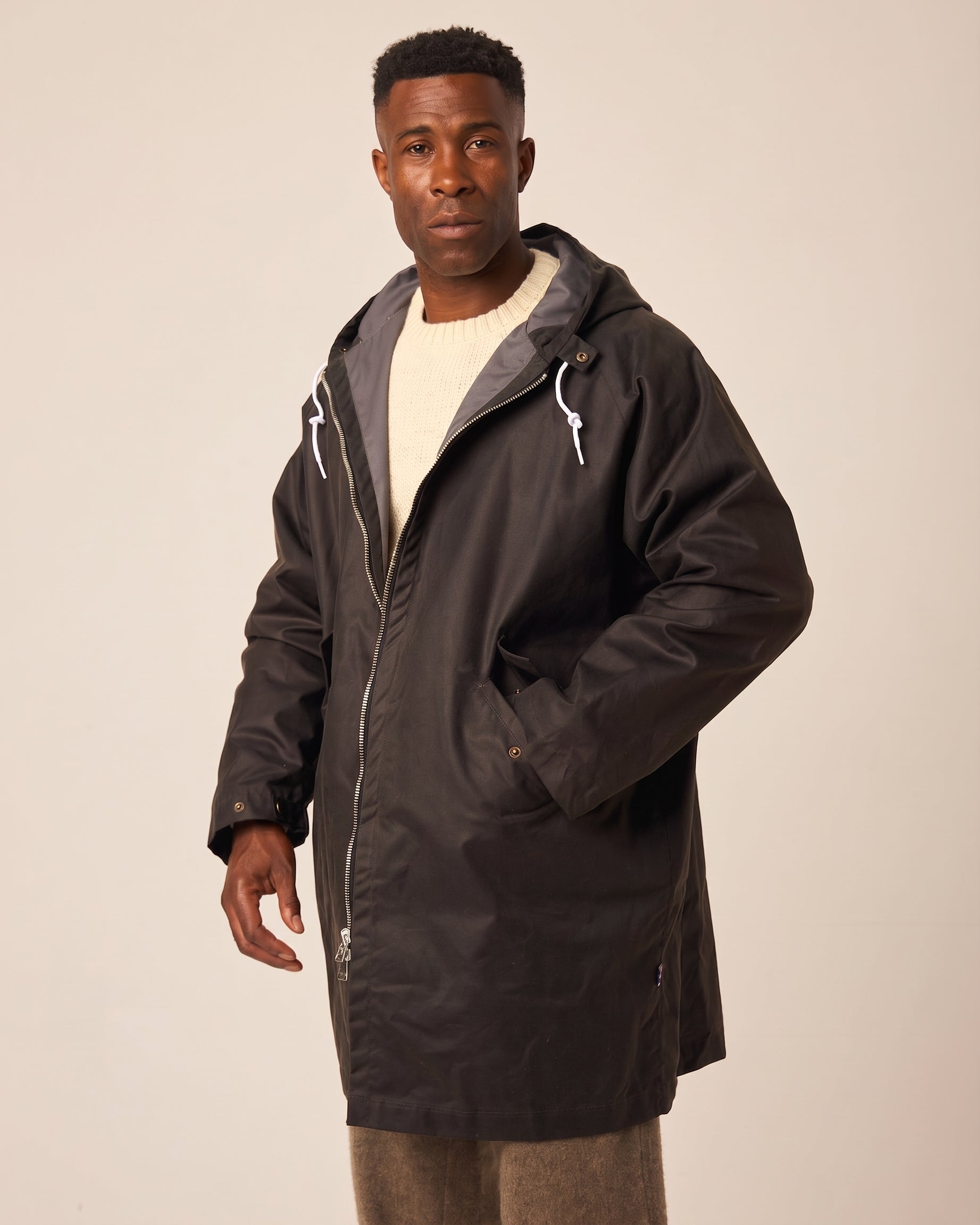 Peregrine Woodchester Waxed Cagoule Regenjacke Brick