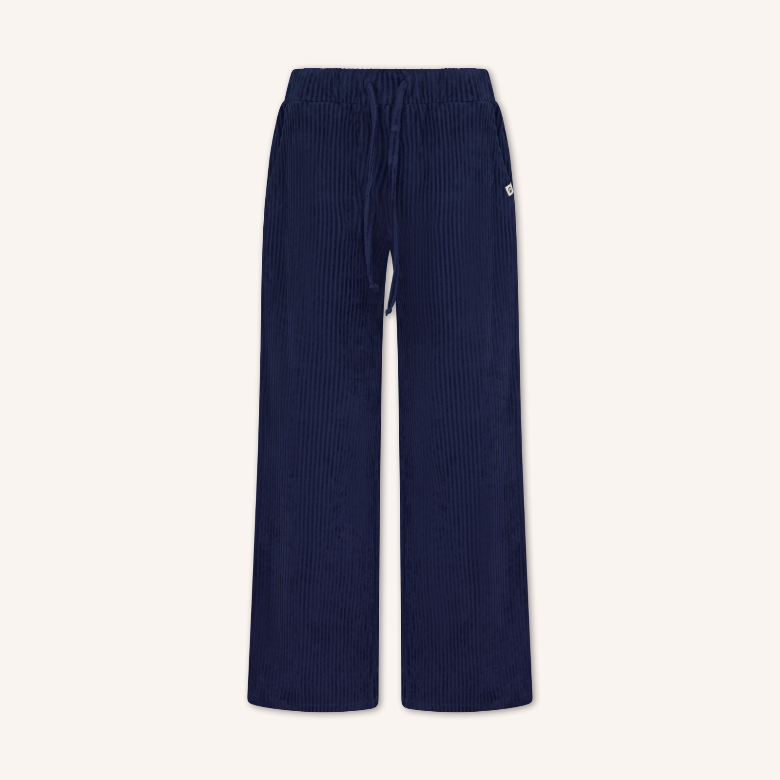 NORDLICHT Lana Cord Sweathose Blau Bio-Baumwolle