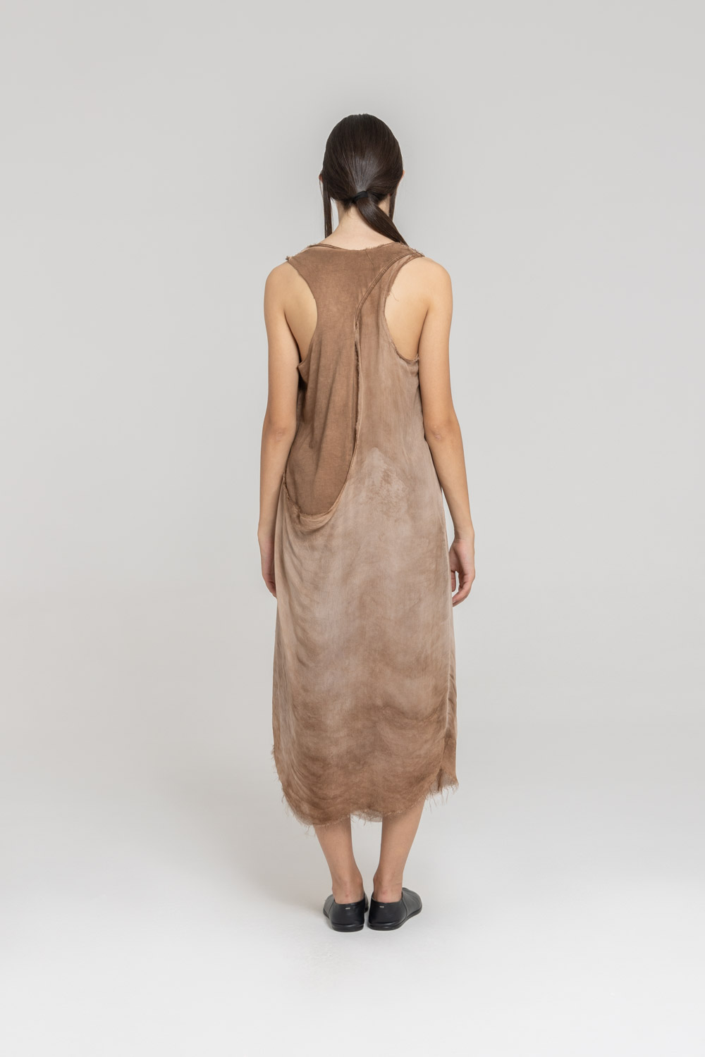 Sanctamuerte Abiti Jersey Kleid Baumwolle Lang