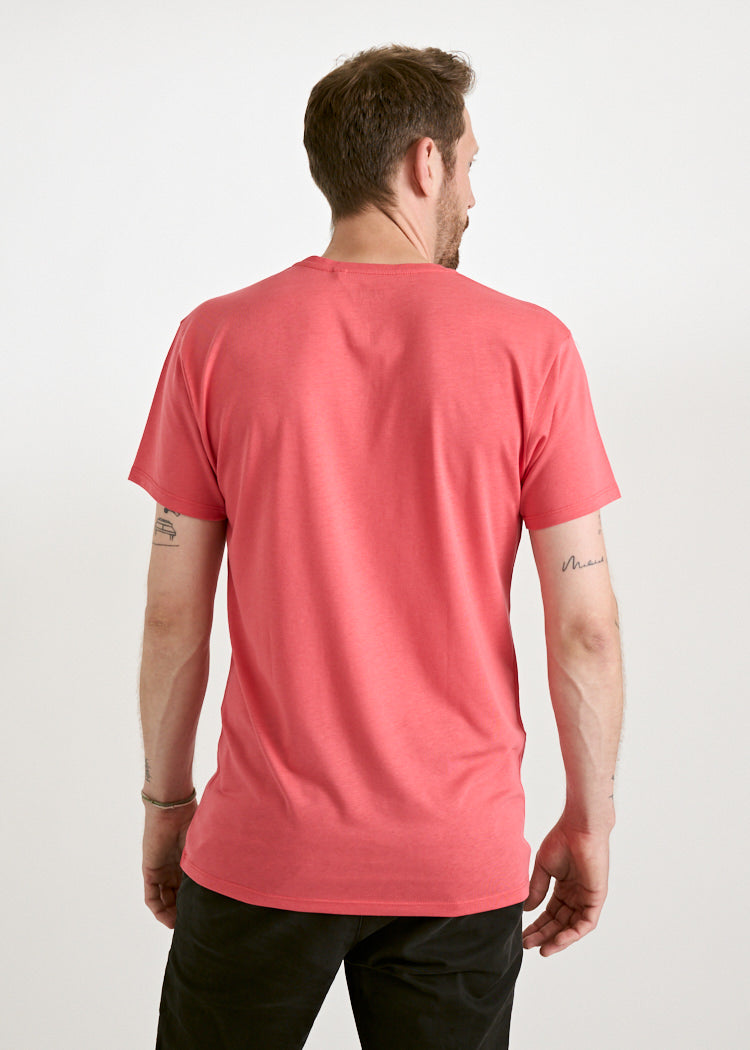 Wijld Woodshirt Alex Herren T-Shirt Cayenne Lyocell-Bio-Baumwolle