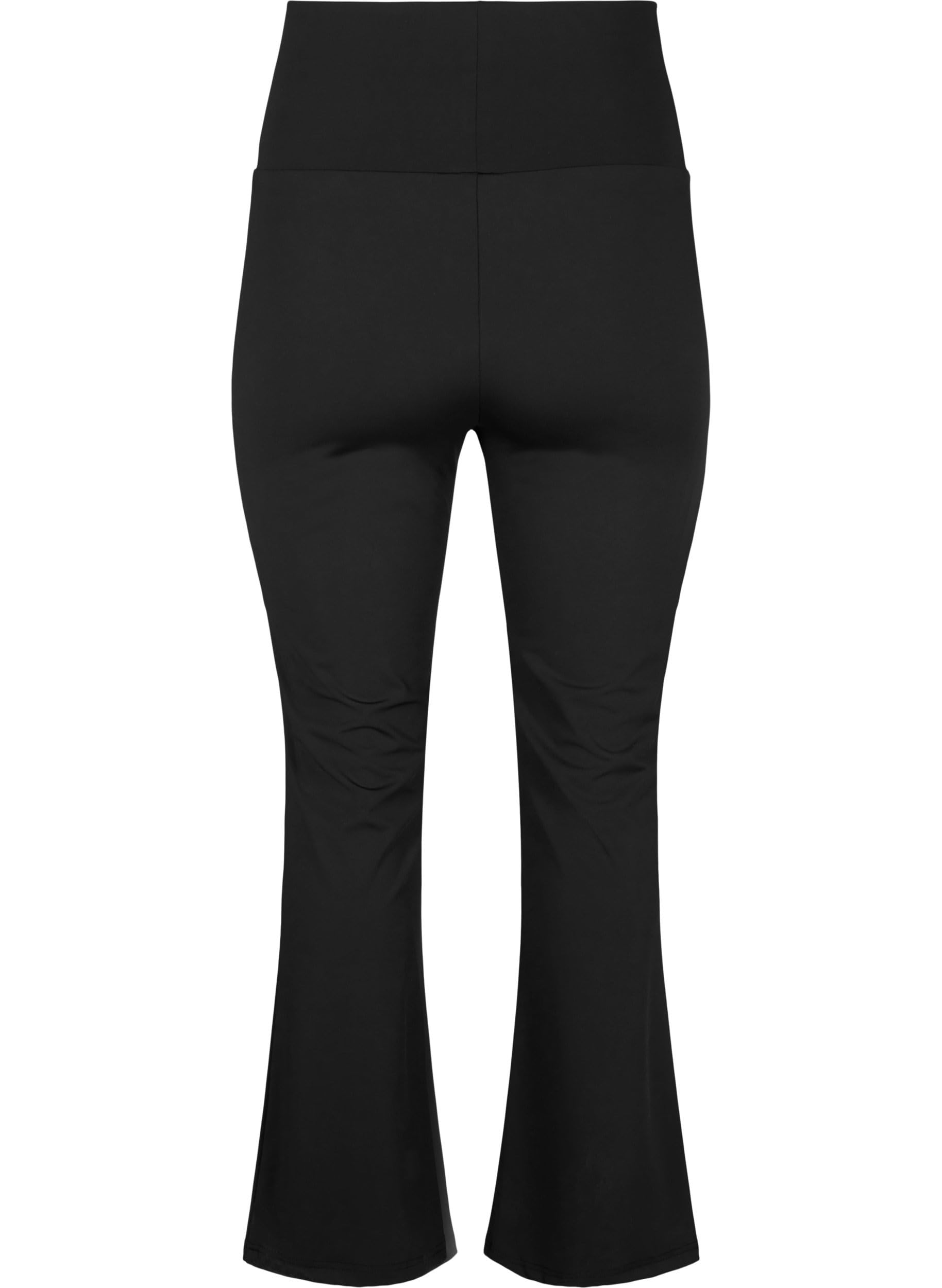 Zizzi Activewear Trainingshose ausgestelltes Bein hohe Taille