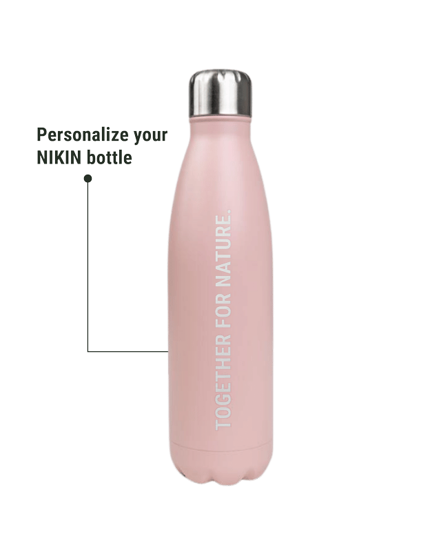 NIKIN TreeBottle Trinkflasche Rose mit Gravur 750 ml