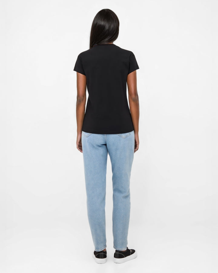 NIKIN TreeShirt Women T-Shirt Black Bio-Baumwolle