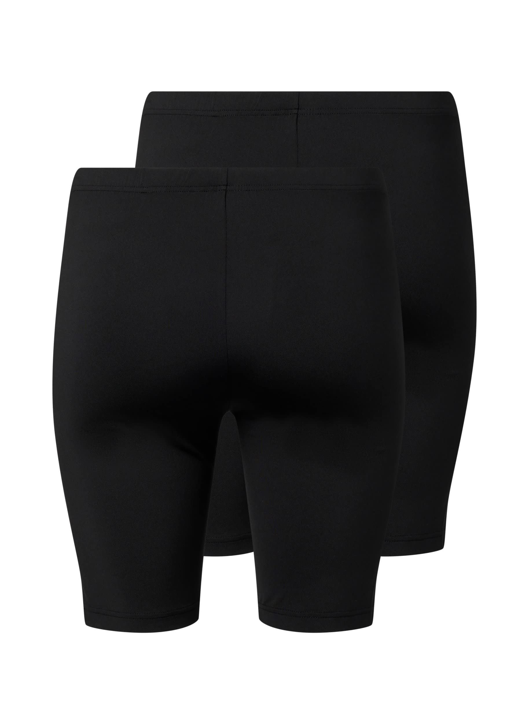 Zizzi Shorts Radlershorts 2er-Pack Stretch Große Größen