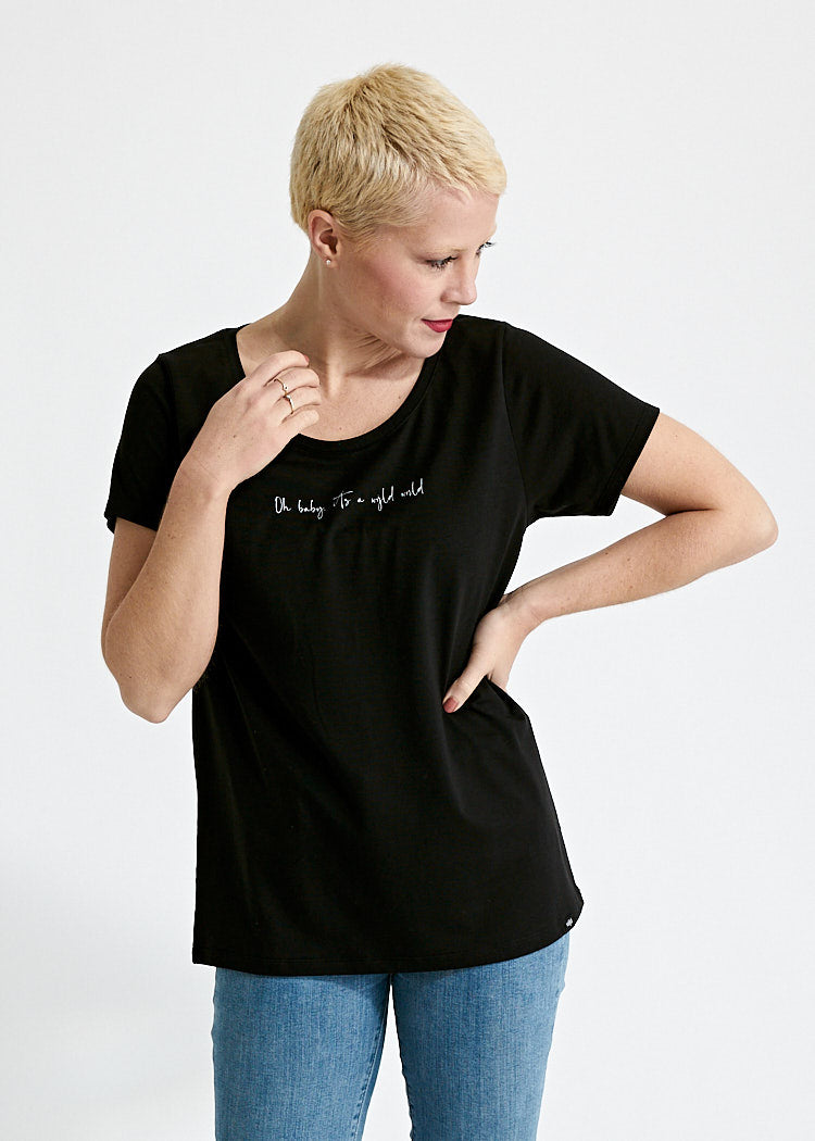 Wijld A Wijld World WoodShirt Damen T-Shirt Print