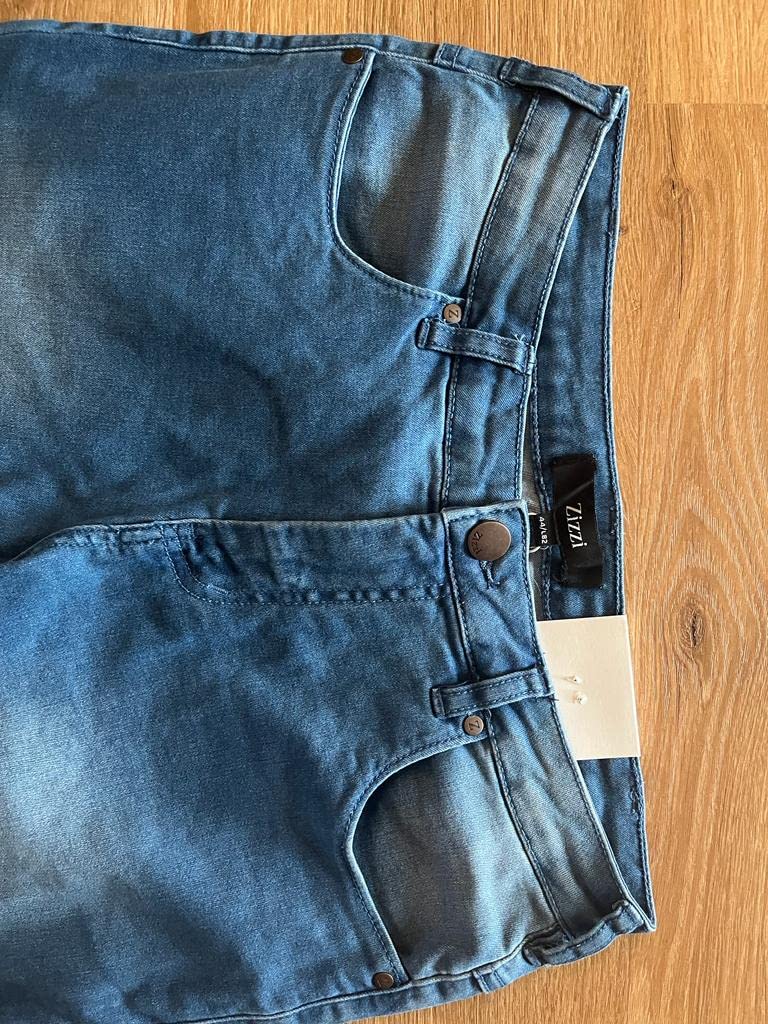 Zizzi Emily Slim Jeans Damen 42W/32L Mid Waist