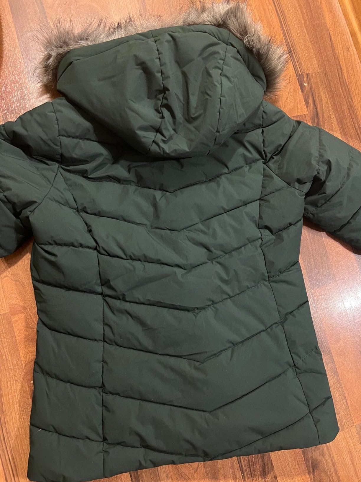 Zizzi Steppjacke Kapuze Fellkragen Schwarz Damen