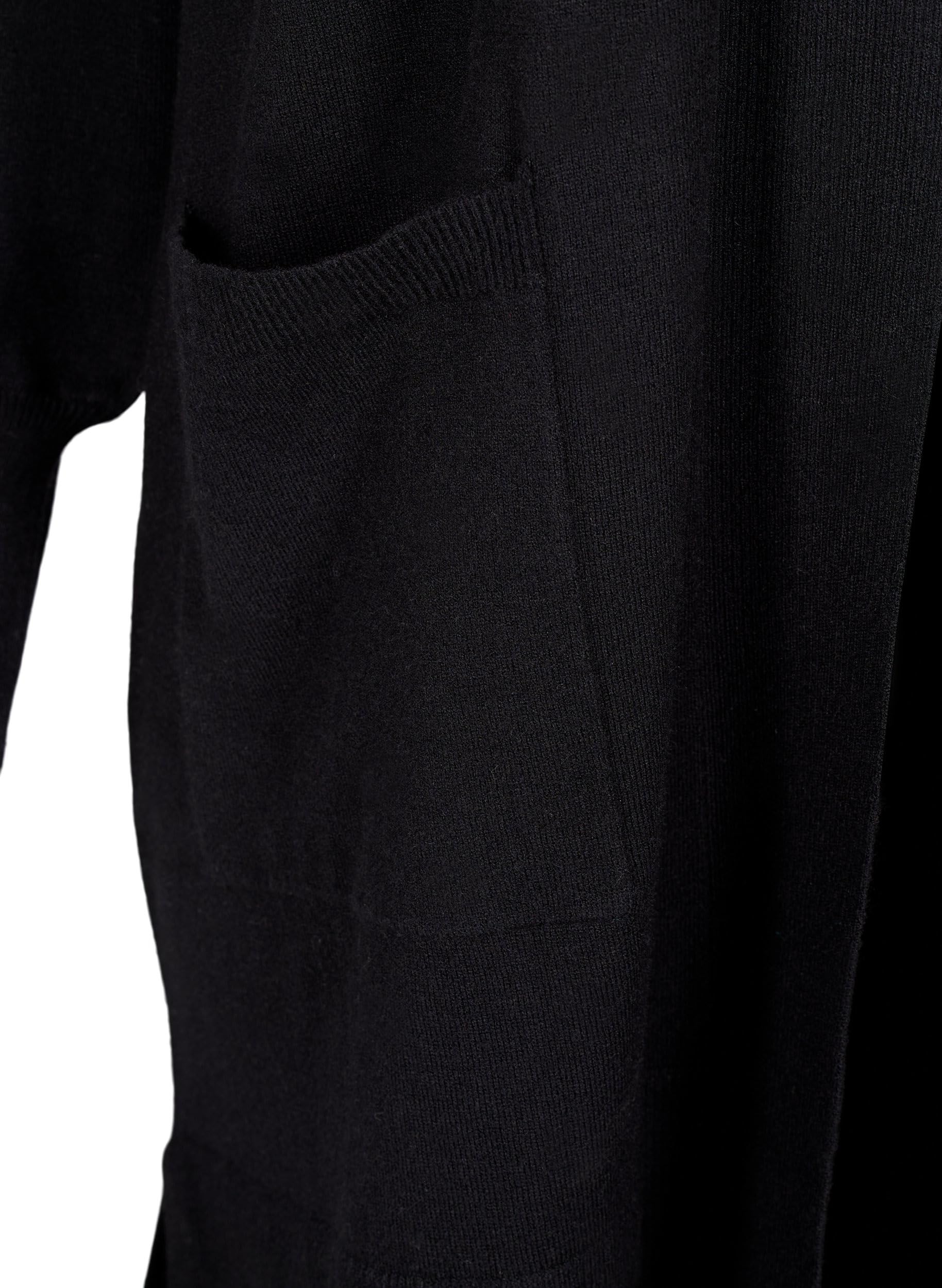 Zizzi Cardigans Strickjacke Taschen Viskose Strickjacke