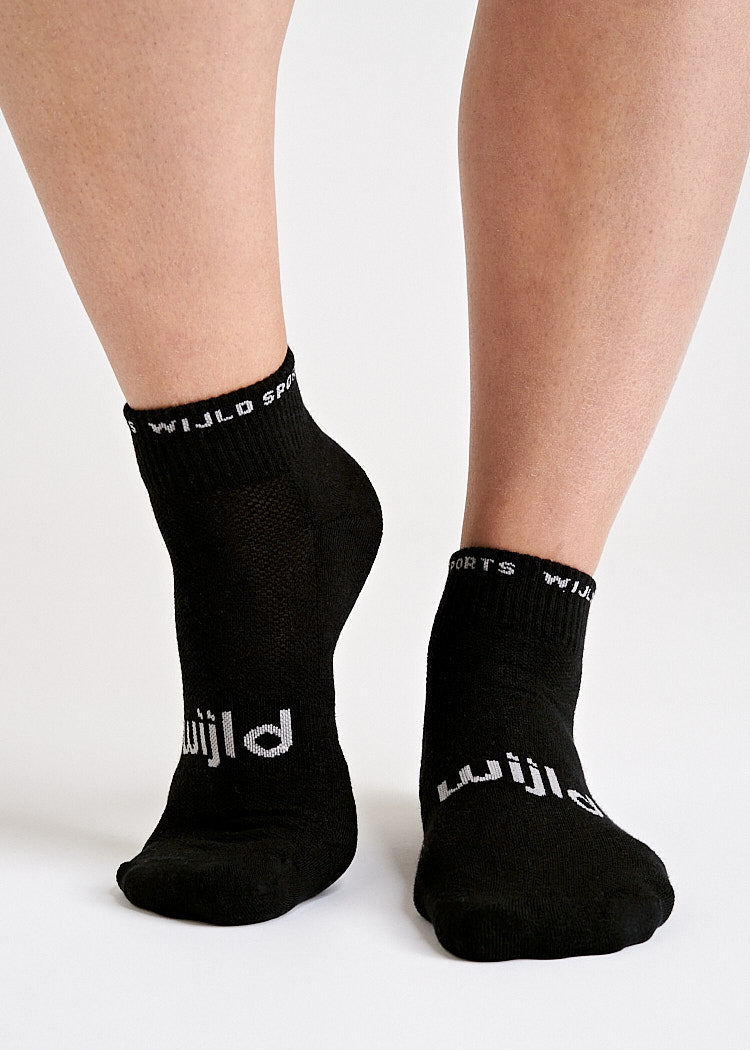 Wijld Woodsocks halbhohe Sportsocken Black 39-42 Socken