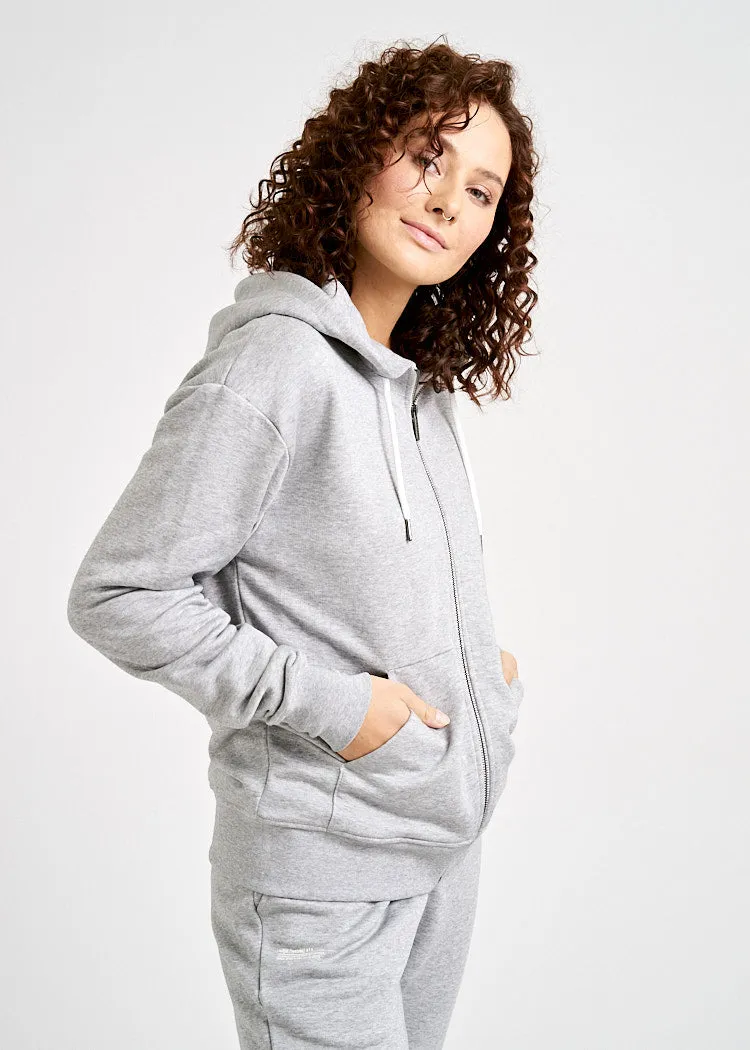 Wijld Sweatjacke Gray Melange Damen Sweatjacke Grau Bio