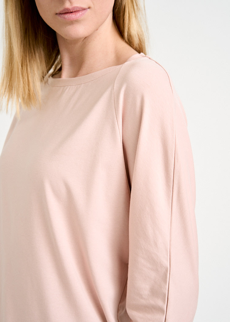 Wijld Alice Langarmshirt Smoked Rose Fledermausärmel