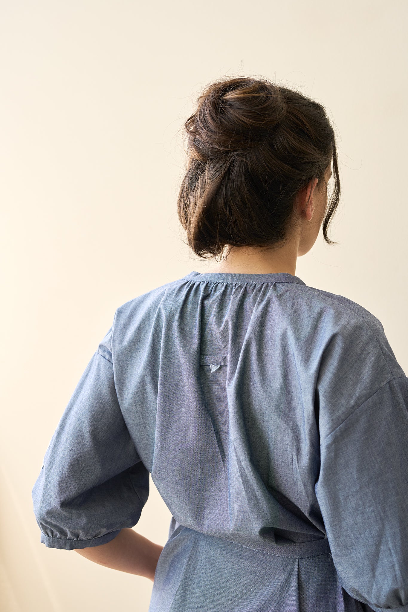 Christiane Strobel PIPPA Kleid Blau Bio-Baumwolle Chambray