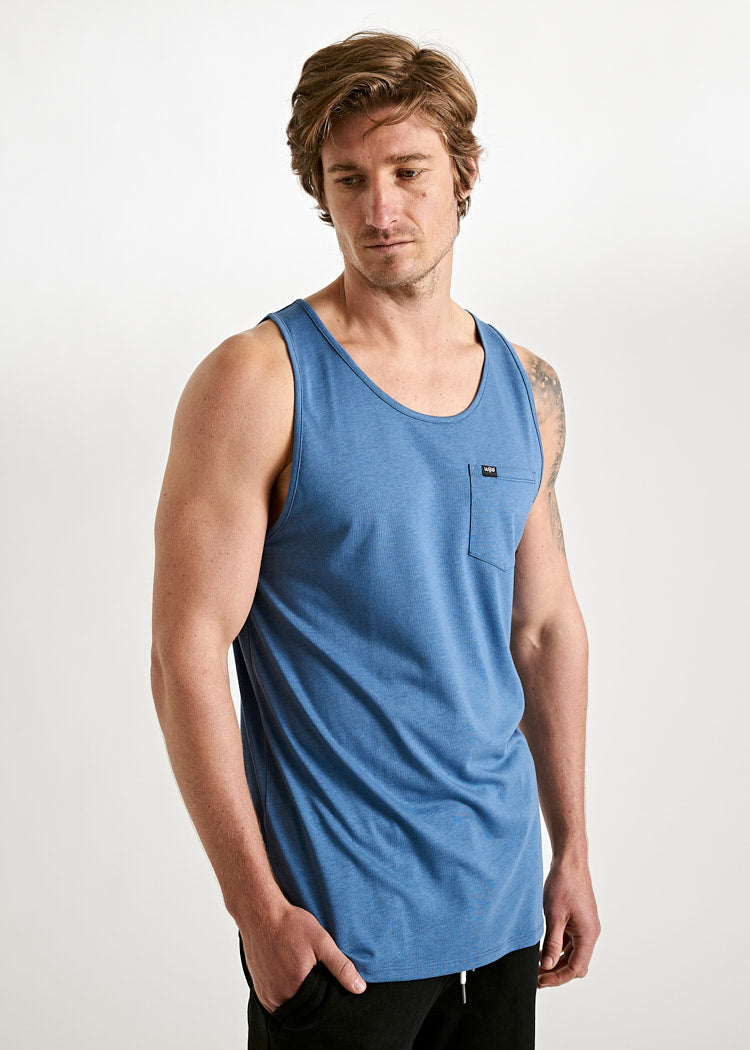 Wijld Tank Top Michel Herren Top Bijout Blue Tasche