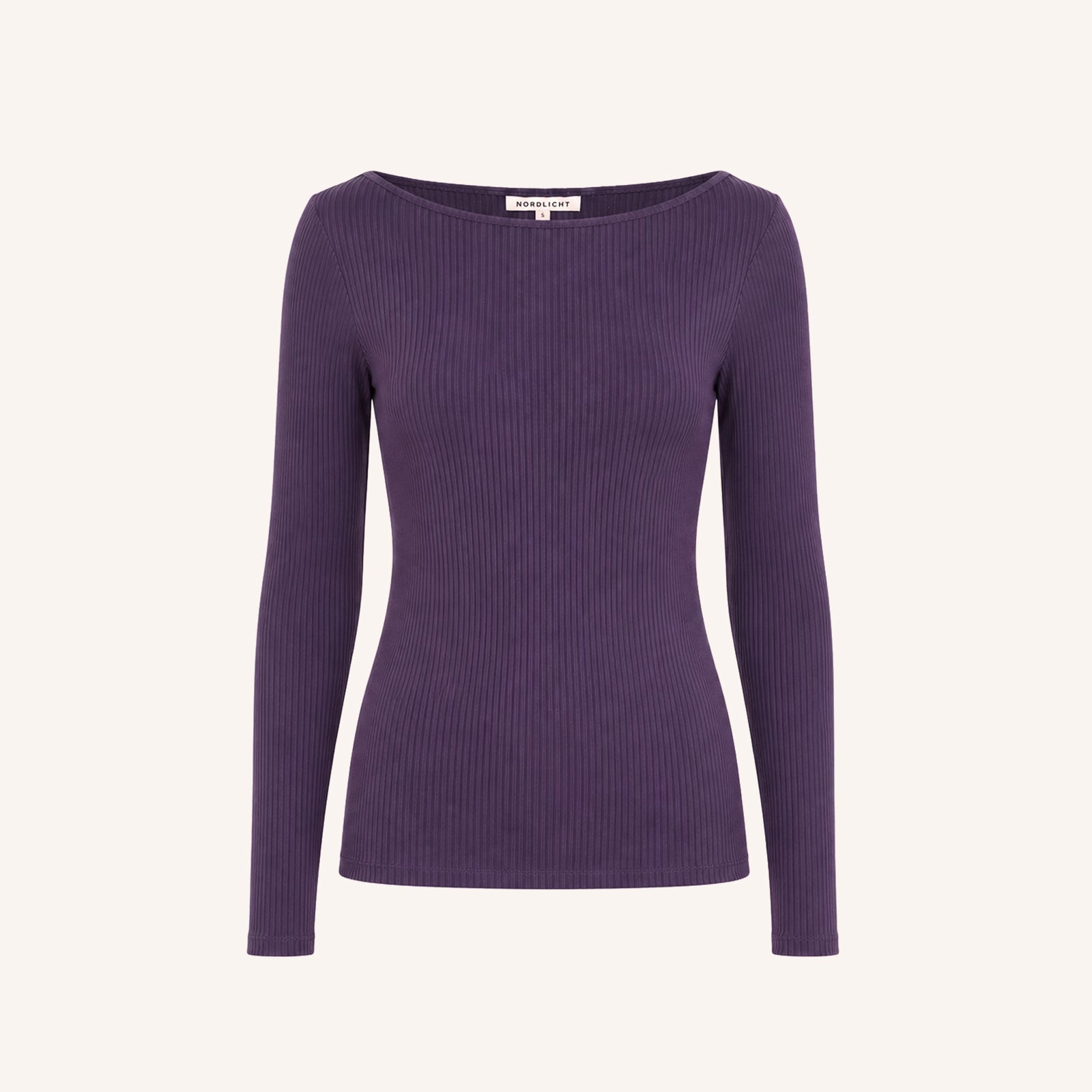 NORDLICHT Zoe Langarmshirt U-Boot Lila Ripp