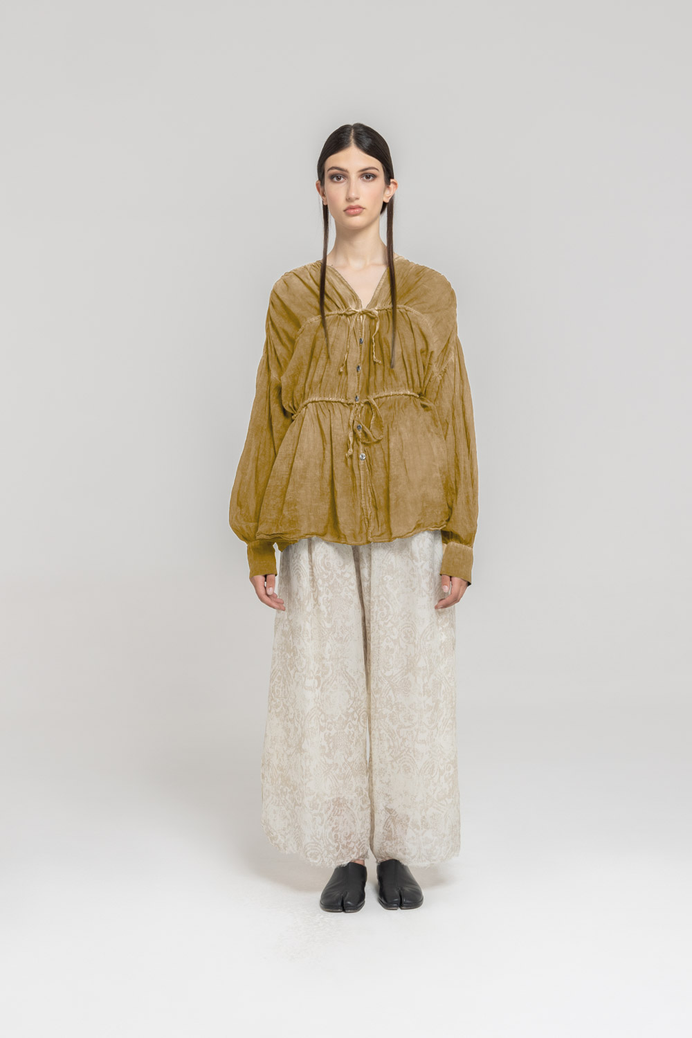 Sanctamuerte Camicie Camicia Maniche Lunghe Hemd Baumwolle