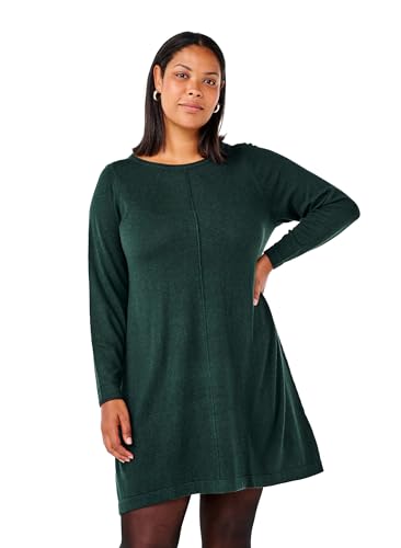 Zizzi Dresses Strickkleid Baumwolle Viskose Langarm