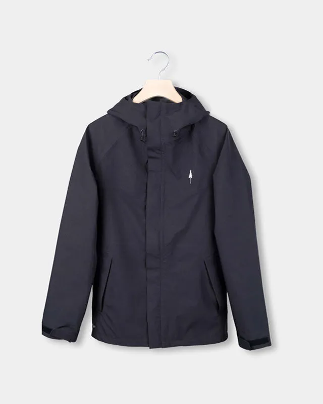 NIKIN TreeJacket Rain Damen Regenjacke Schwarz Wasserdicht