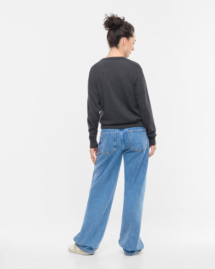 NIKIN TreePullover Merino Wool Pullover anthrazit meliert