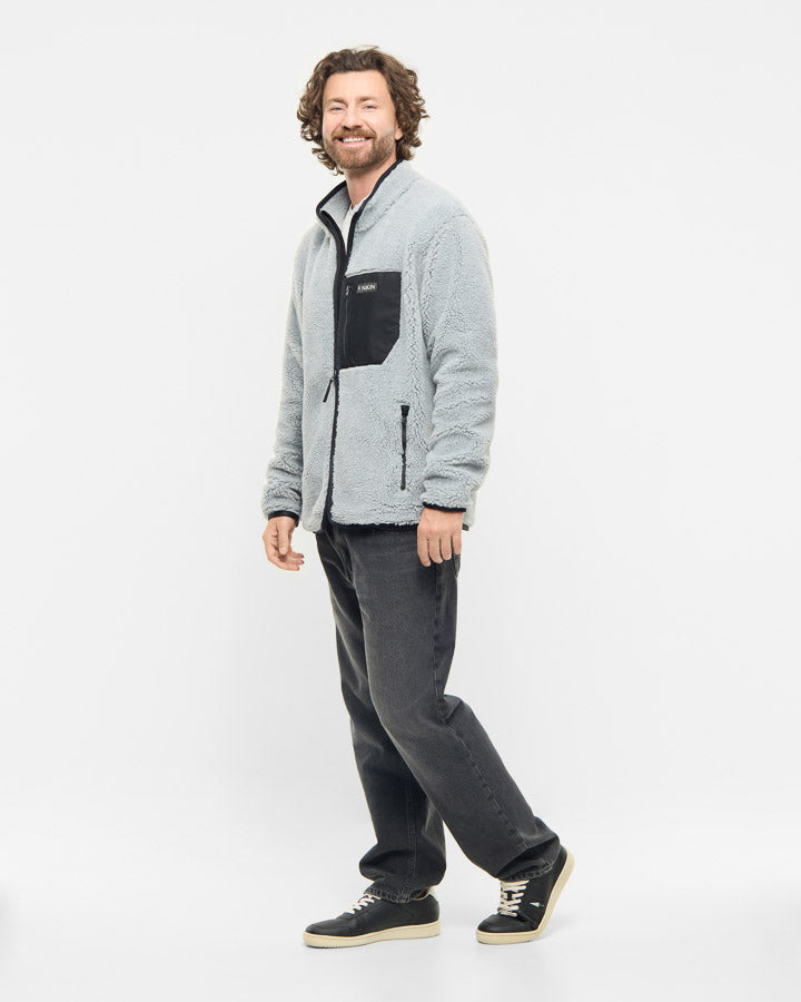 NIKIN TreeFleece Teddy Relaxed Jacket Teddyjacke Grey Mel