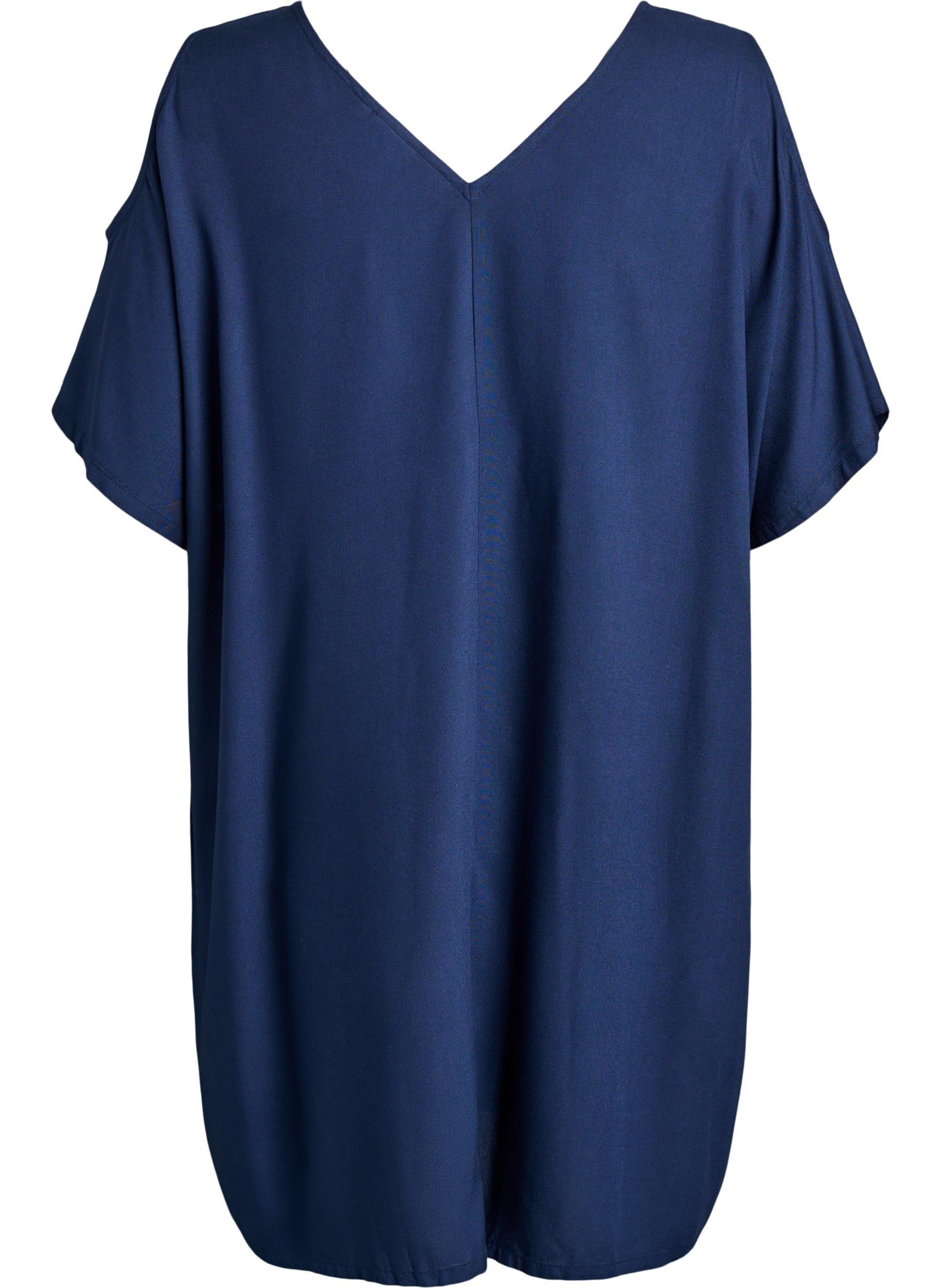 Zizzi Swim Strandkleid 46-48 Viskose lockere Passform